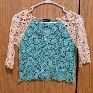 Wet Seal lace crop top
